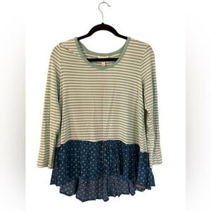 Matilda Jane Talk To Me Tunic Long Sleeve‎ Boho Preppy Top NWT Size Small